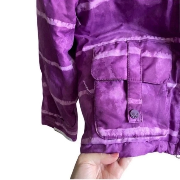 Billabong Womens Winter Jacket Purple Tie Dye Ski
Snowboard Waterproof Hooded - Picture 6 of 15